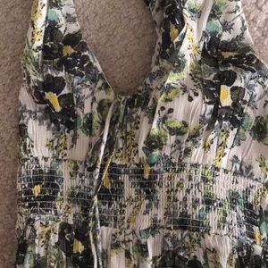 Free People | Dresses | Nwt Free People Green Floral Mini Dress | Poshmark